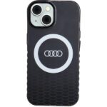 Audi IML Big Logo MagSafe Case iPhone 15 / 14 / 13 6.1" black hardcase AU-IMLMIP15-Q5/D2-BK