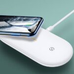 USAMS Wireless Charger US-CD120 10W Dual white CD120JN01 - imagine 9