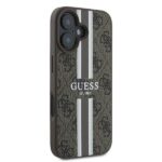 Guess GUHMP16MP4RPSW iPhone 16 Plus 6.7" brown hardcase 4G Printed Stripes MagSafe - imagine 4