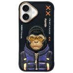 Nimmy case iPhone 16 6.1" black Cool&Cute 2.0 Monkey