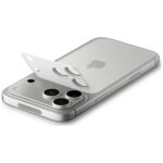 Ochrona na obiektyw aparatu Spigen        Glas.Tr Camera EZ FIT Optik Pro XL do Apple iPhone 17 Pro srebrny - imagine 3