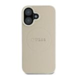 Guess GUHMP16SPGHSMME iPhone 16 6.1" beige hardcase Grained Ring MagSafe - imagine 3