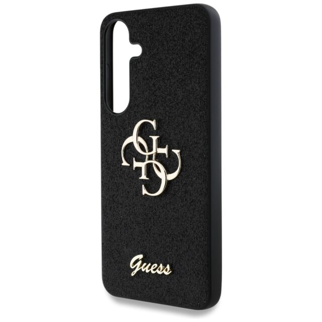 Case Guess Fixed Glitter Big 4G Metal Logo to Samsung Galaxy S25+ black - imagine 6