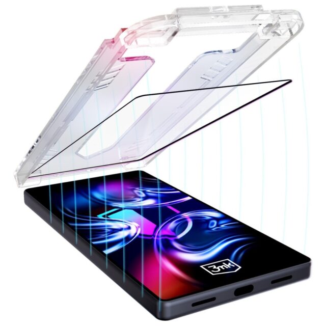 Tempered glass 3MK HardGlass Max with applicator for Apple iPhone 17 Pro Max - imagine 7