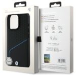 BMW BMHMP16X23RDCLK iPhone 16 Pro Max 6.9" black hardcase Sign Leather Textured And Line MagSafe - imagine 8