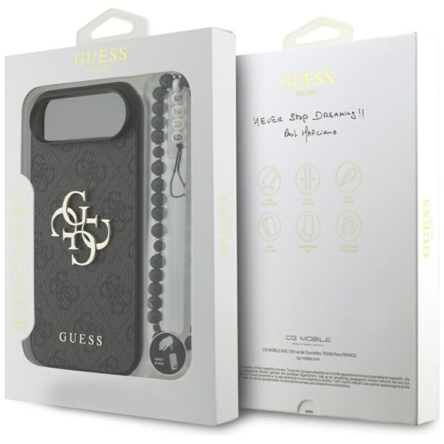 Guess 4G Strap 4G Classic Logo case for iPhone Air black - imagine 8