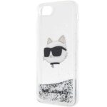 Karl Lagerfeld KLHCI8LNCHCS iPhone 7/8/SE 2020 / SE 2022 silver hardcase Glitter Choupette H - imagine 6