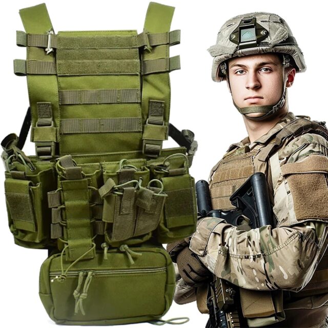 Extralink Military Tactical Vest Molle Protective Airsoft ASG MIL-1122 - imagine 3