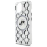 Karl Lagerfeld KLHMP15SHMCKMHT iPhone 15 6.1" transparent IML Monogram Karl&Choupette H - imagine 6