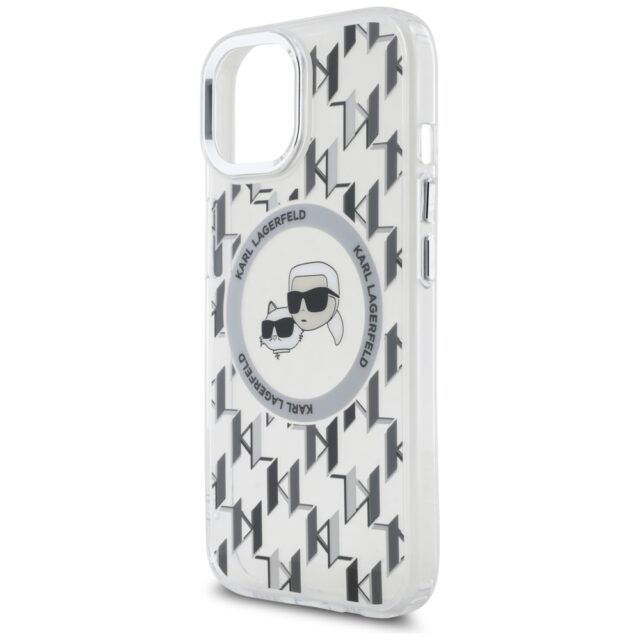Karl Lagerfeld KLHMP15SHMCKMHT iPhone 15 6.1" transparent IML Monogram Karl&Choupette H - imagine 6