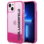 Karl Lagerfeld KLHCP14SLCKVF iPhone 14/ 15 / 13 6,1" pink hardcase Liquid Glitter Elong