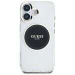 Case Guess IML Metal Colored Circle Classic Logo MagSafe for iPhone 16 black - imagine 3