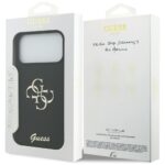 Guess Silicone Big 4G Script case for iPhone 17 Pro Max black - imagine 8