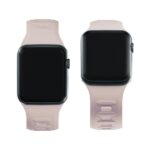 3MK Silicone Watch Strap latte for Apple Watch 42/44/45/49mm - imagine 3