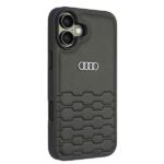 Audi Synthetic Leather iPhone 16 Plus 6.7" black hardcase AU-TPUPCIP16M-GT/D2-BK - imagine 3