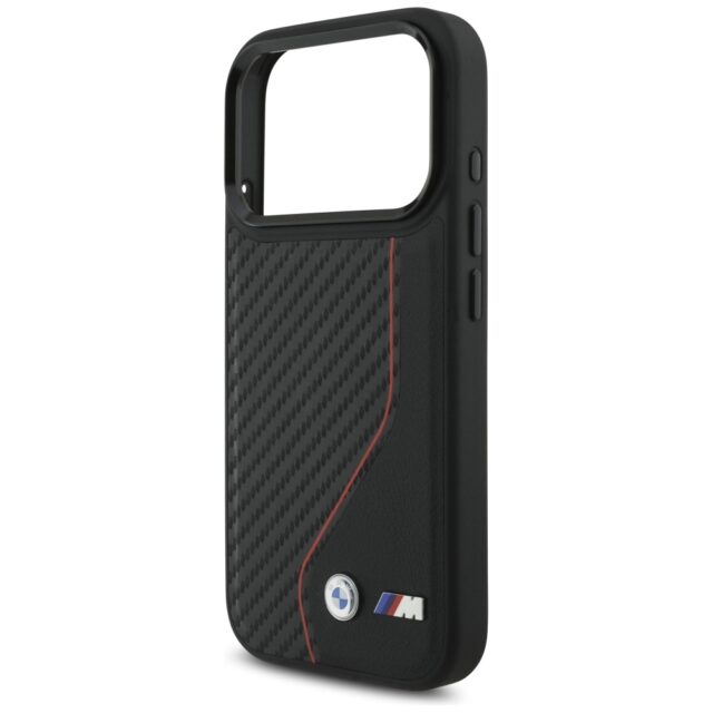 Case BMW M Carbon Line & Logo MagSafe for iPhone 17 Pro red - imagine 6