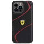 Ferrari FEHCP15XPTWK iPhone 15 Pro Max 6.7" black hardcase Twist Metal Logo - imagine 3