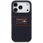 Red Bull Silicone Horizontal Centered Logo MagSafe Case for iPhone 17 Pro Navy Blue - imagine 3