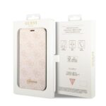 Guess GUBKP14SHG4SHP iPhone 14 / 15 / 13 6.1" pink book 4G Vintage Gold Logo - imagine 7