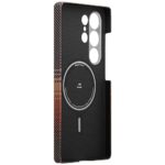 Case PITAKA Moonrise Tactile Woven MagSafe for Samsung Galaxy S25 Ultra sunset - imagine 4