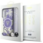 Case Guess Palm Trees Triangle Pearl Strap MagSafe for iPhone 16 purple - imagine 7