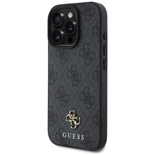 Case Guess HC PU 4G Small 4G and Classic for iPhone 16 Pro Max MagSafe black - imagine 2