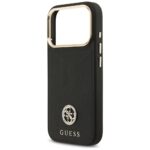 Case Guess Grained Strass Logo MagSafe for iPhone 17 Pro black - imagine 6