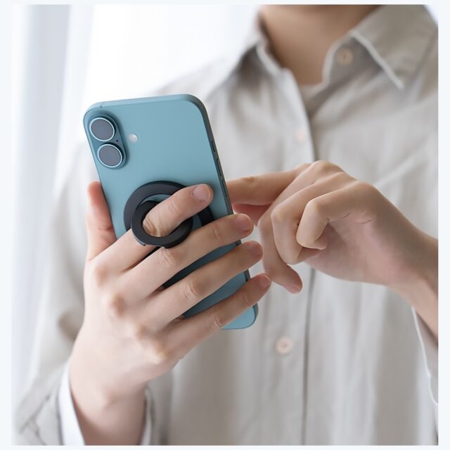 Ring stand Araree A-Ring MagSafe GripTok white - imagine 6