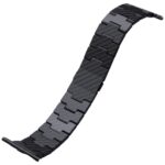 Band PITAKA Carbon Fiber Retro for Apple Watch 1/2/3/4/5/6/7/8/9/10/SE/Ultra/Ultra2 black grey - imagine 6