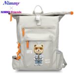Nimmy Cool&Cute 2.0 Bear laptop backpack grey - imagine 2