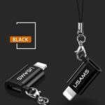 USAMS microUSB to Lightning Adapter with Lanyard black SJ152ML01 (US-SJ152)