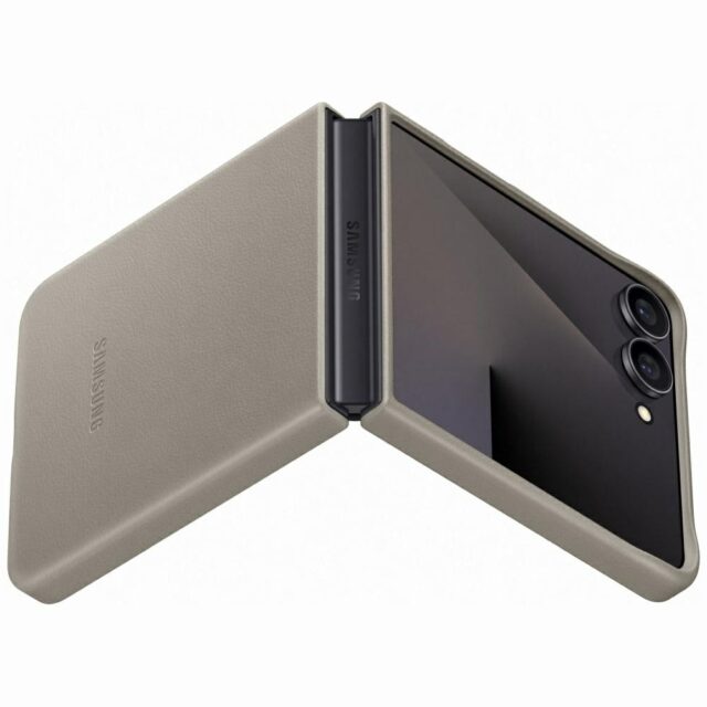 Case Samsung Kindsuit Case for Galaxy Z   Flip7 taupe - imagine 5