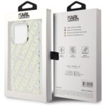 Karl Lagerfeld KLHCP15LHKFOEMD iPhone 15 Pro 6.1" gold hardcase IML Fullover  Logo - imagine 8