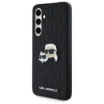Karl Lagerfeld KLHCS24FEPGKLKCPK Sam S24 FE S721 black hardcase Monogram Karl&Chaoupette Head Pin - imagine 2