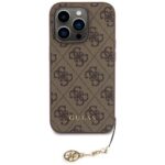 Guess GUHCP15LGF4GBR iPhone 15 Pro 6.1" brown hardcase 4G Charms Collection - imagine 3