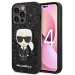Karl Lagerfeld KLHCP14XGFKPK iPhone 14 Pro Max 6,7" hardcase black Glitter Flakes Ikonik