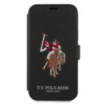 US Polo USFLBKP12SPUGFLBK iPhone 12 mini 5,4" black book Polo Embroidery Collection - imagine 2