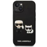 Karl Lagerfeld KLHCP14S3DRKCK iPhone 14/ 15 / 13 6,1" black hardcase Karl&Choupette Ikonik 3D - imagine 3