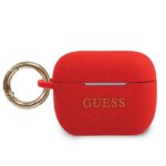 Guess GUACAPSILGLRE AirPods Pro cover red Silicone Glitter