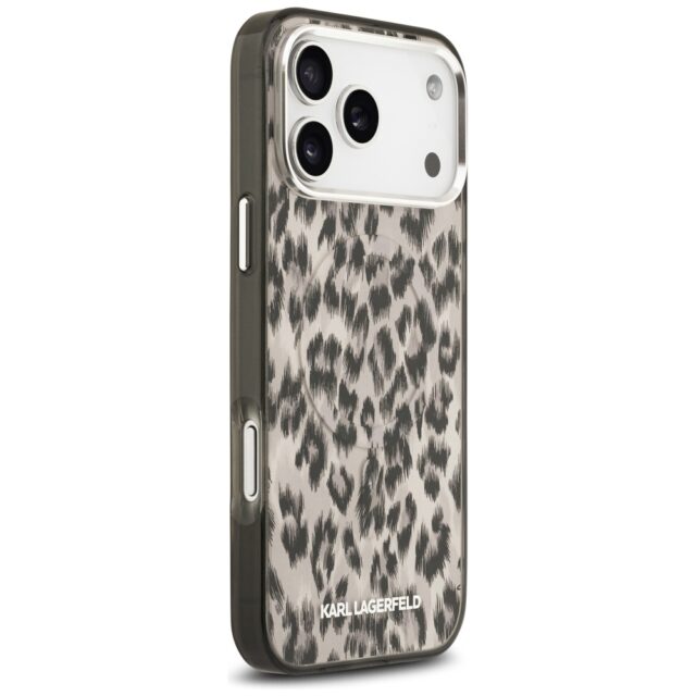 Karl Lagerfeld IML Leopard Pattern MagSafe Case for iPhone 17 Pro Max Brown - imagine 4