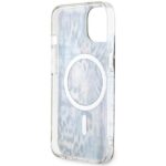Guess GUHMP14SHLEOPWB iPhone 14 / 15 / 13 6.1" blue hardcase Leopard MagSafe - imagine 7