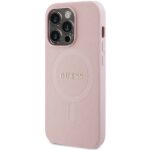 Guess GUHMP14XPSAHMCP iPhone 14 Pro Max 6,7" pink hardcase Saffiano MagSafe - imagine 2