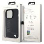 Case BMW BMHMP15LSLLBK iPhone 15 Pro 6.1" black MagSafe Leather Hot Stamp - imagine 8
