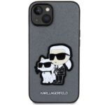Karl Lagerfeld KLHCP14SSANKCPG iPhone 14/ 15 / 13 6.1" hardcase silver Saffiano Karl & Choup - imagine 3