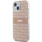 DKNY DKHMP14SHRHSEP iPhone 14 / 15 / 13 6.1 inch pink hardcase IML Mono & Stripe MagSafe - imagine 2