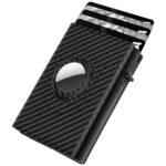 Portfel MajesticLine RFID z miejscem na   lokalizator czarny