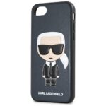 Karl Lagerfeld KLHCI8IKPUBL iPhone 7/8SE 2020 / SE 2022 hardcase blue Iconic Karl Embossed - imagine 3
