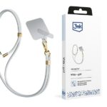 3MK EasyClip White (gold) Phone Lanyard