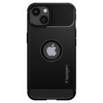 Spigen Rugged Armor iPhone 13 / 14 / 15 6.1" black matte ACS03518 - imagine 3
