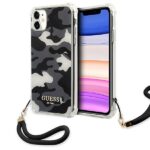 Guess GUHCN61KSARBK iPhone 11 6,1" / Xr black hardcase Camo Collection